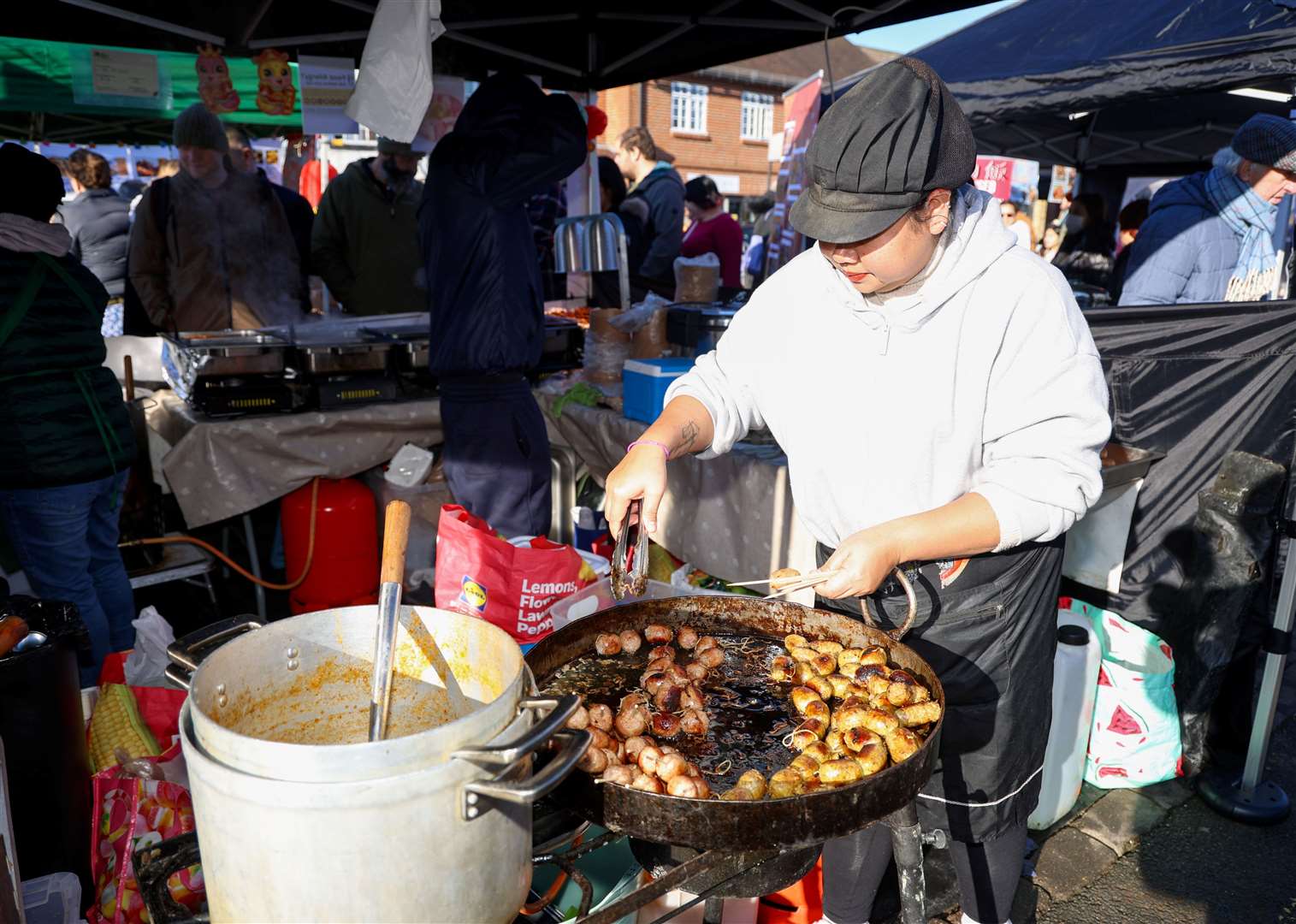 Pletny of Asian dishes were on offer