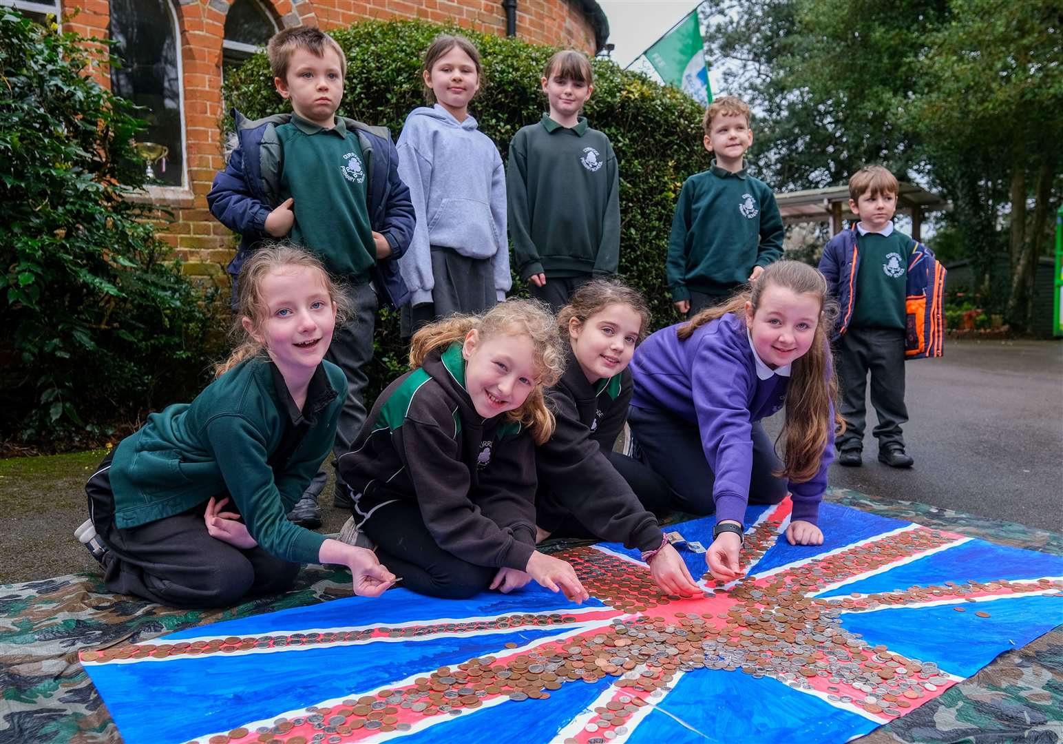 Raising money for Little Troopers at Curridge Primary School