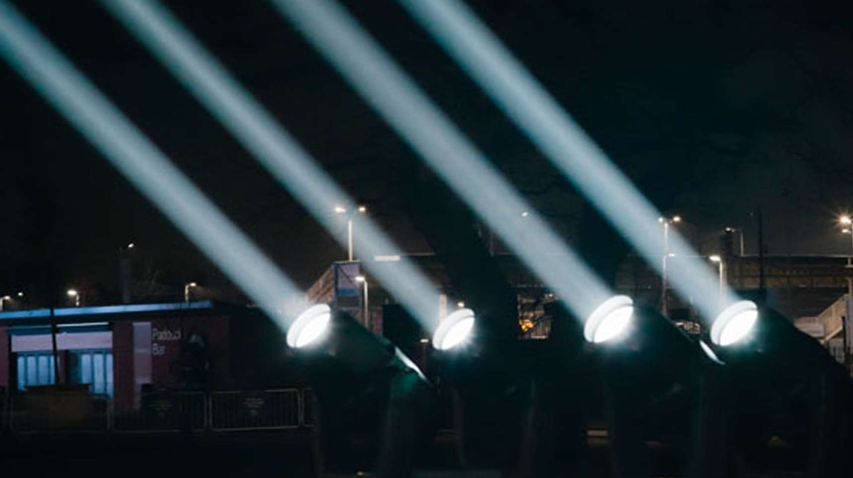 The lights at the racecourse Picture George Audas