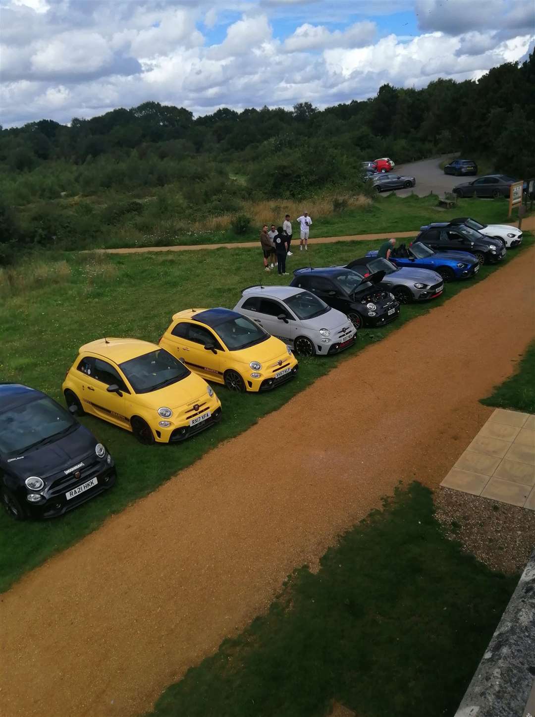 Abarth event at Greenham Control Tower Pic: Mike Hall