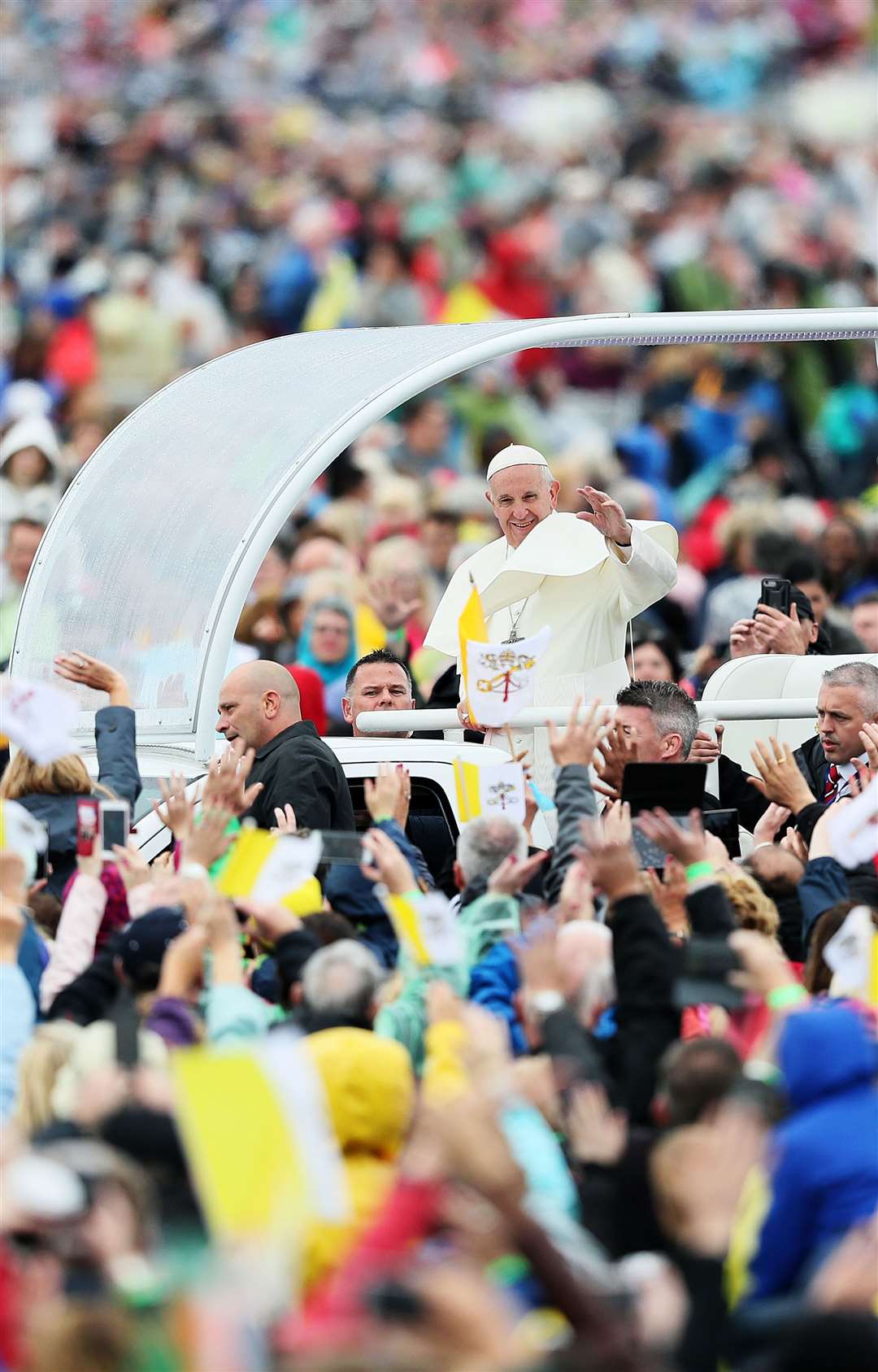 Pope Francis attended the closing mass at the World Meeting of Families at Phoenix Park in Dublin in 2018 (Brian Lawless/PA)