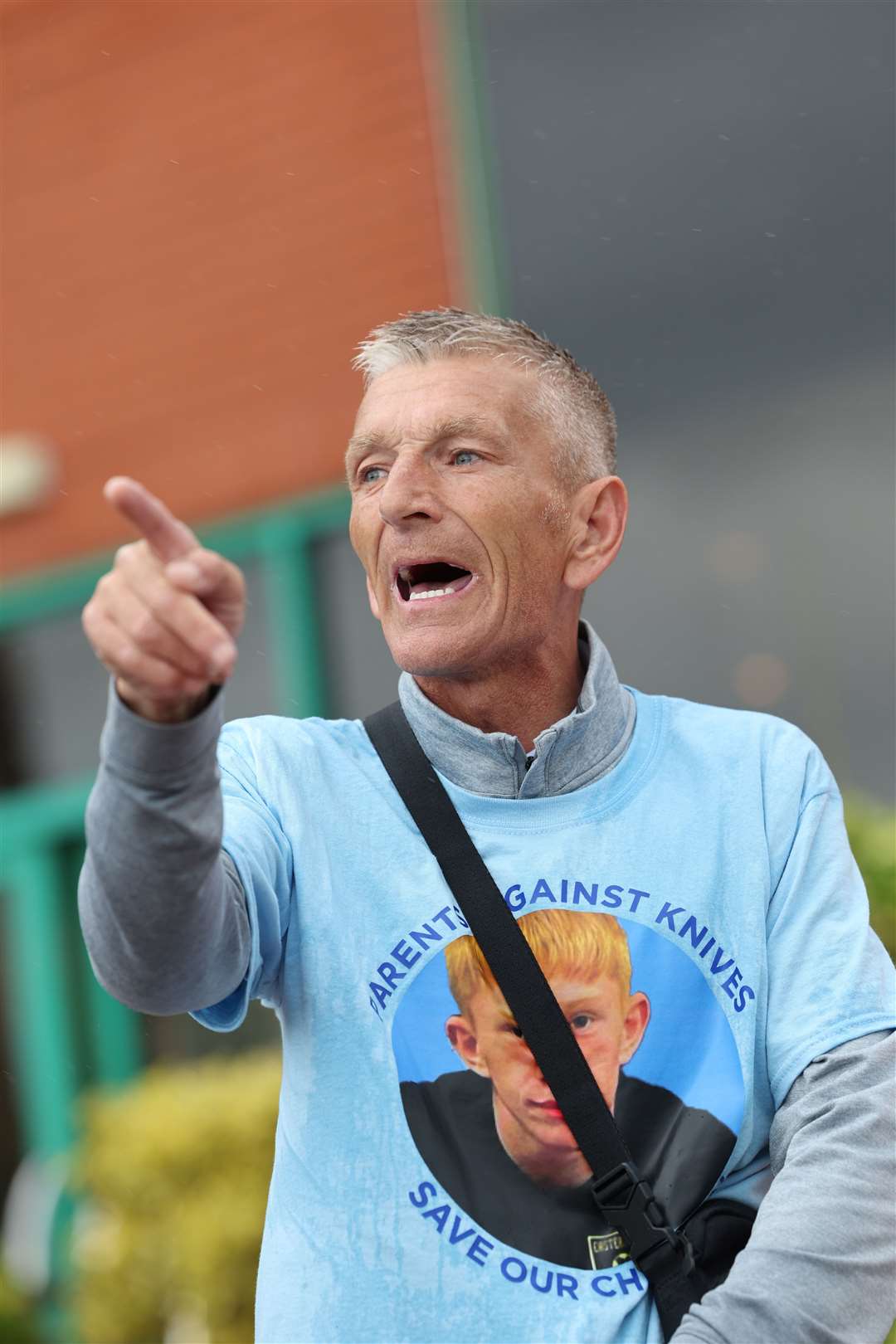 Neil McCrimmon at Celtic Football Club after taking part in a Parents Against Knives walk (Robert Perry/PA)