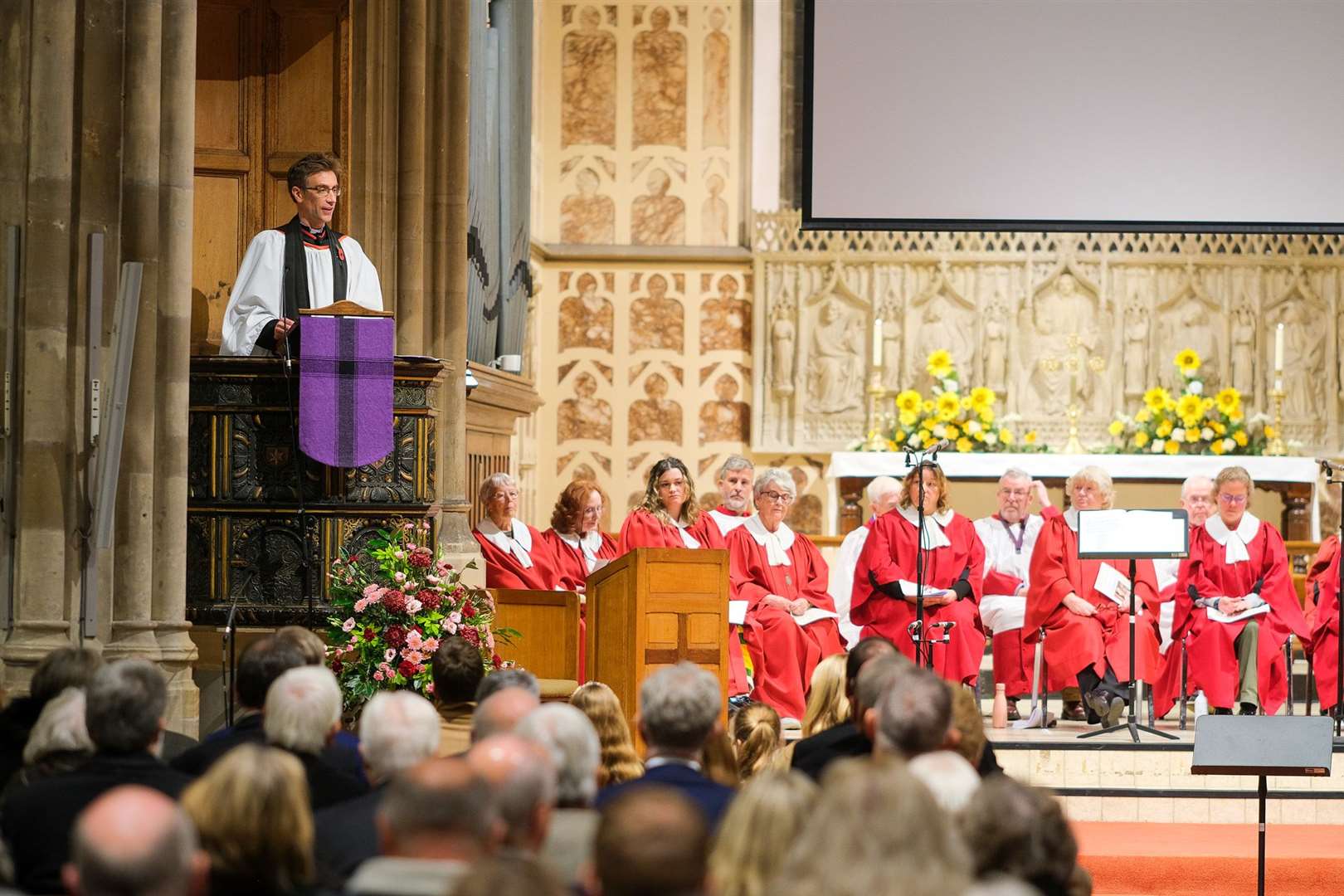 A memorial service was held at St Nicolas Church