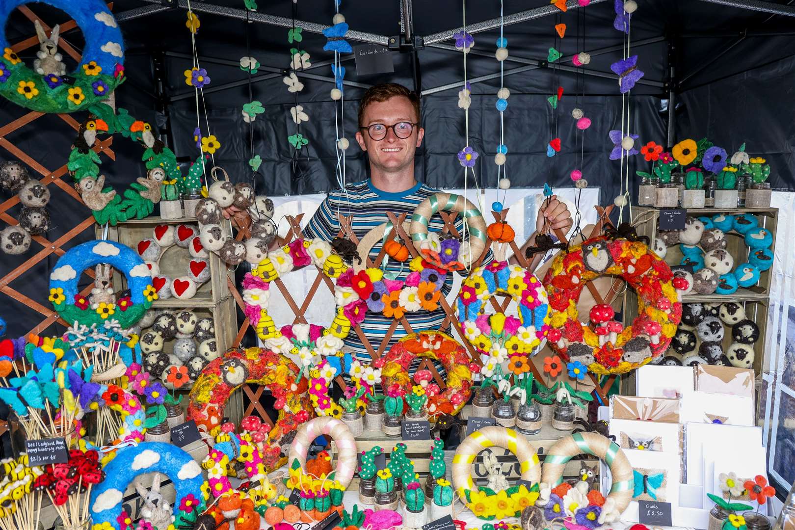 The Base Arts and Crafts Festival fair Rory Simpson from Woolandthercrafts