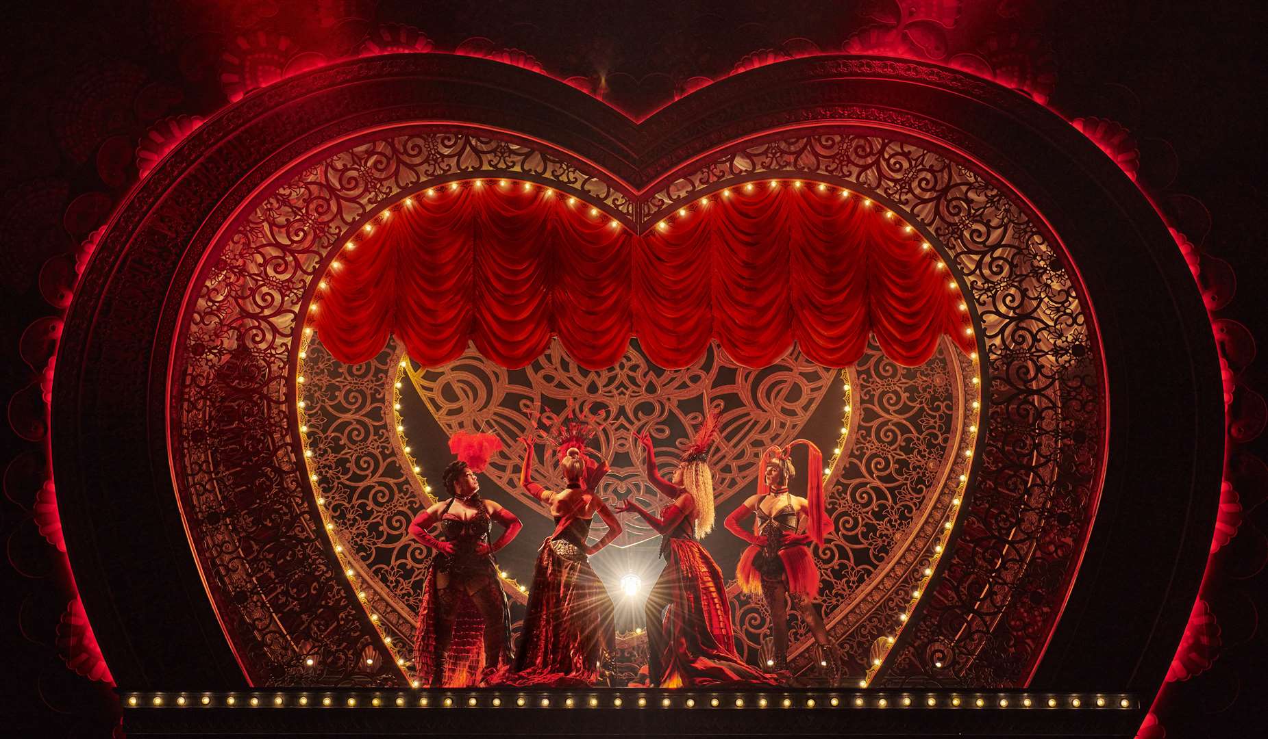 Get tickets to see the sensational Moulin Rouge at London’s Piccadilly Theatre. Picture: Matt Crockett