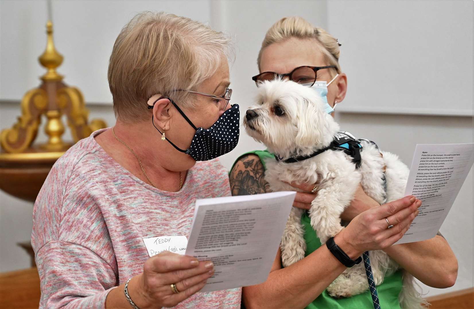 Pet service at St George's Church in Wash Common.