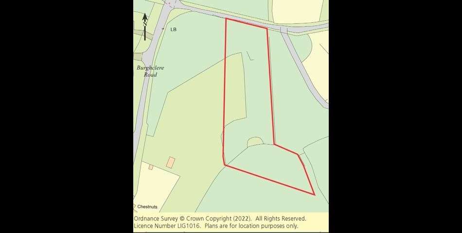 A site plan of the land being auctioned