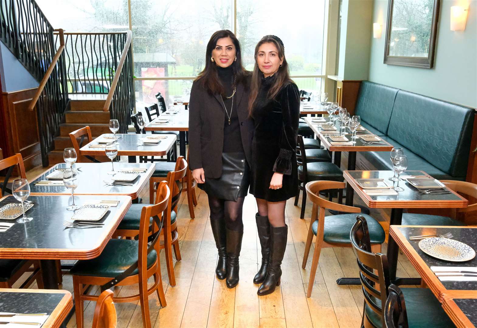 Friends and business partners Nilgun Demirkiran and Emel Keles