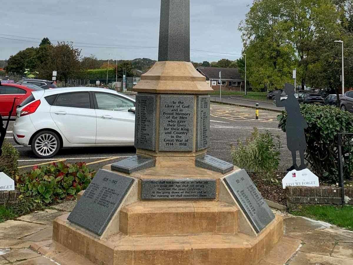 The War Memorial after the restoration