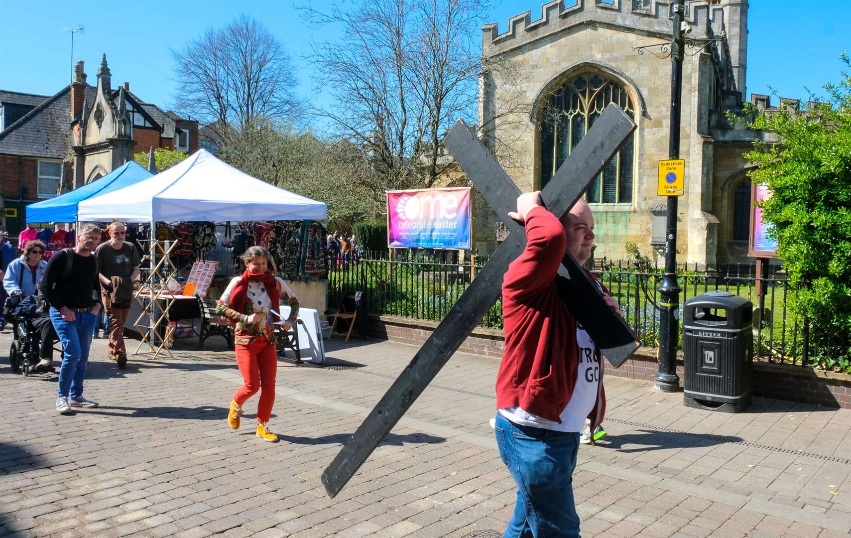Procession of witness - St Nicolas Church to Methodist Church. (56114416)