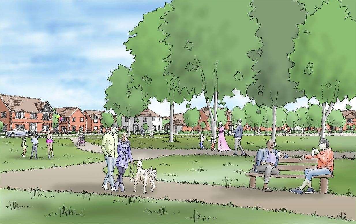 An artist's impression of what Watermill Bridge will look like once it has been built, credit: Bewley Homes