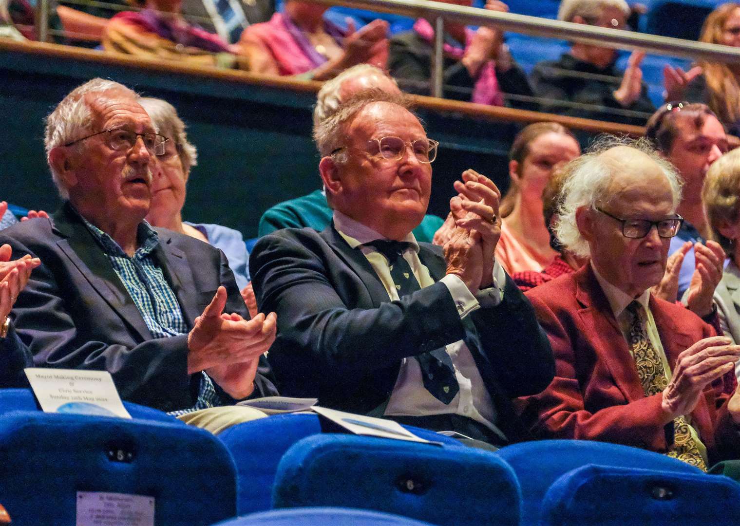 Ex-mayors of Newbury David Fenn, Howard Bairstow and Anthony Pick
