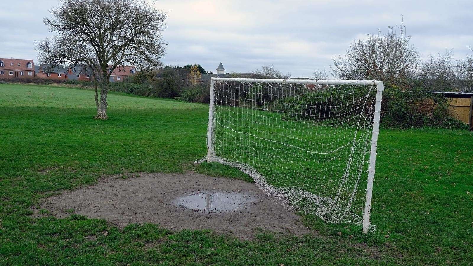 The current designated playing area on Pound Lane