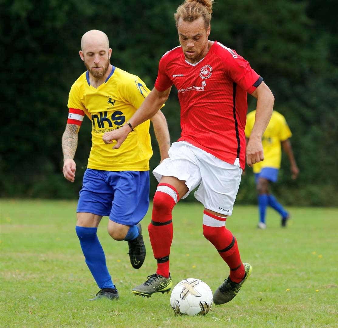 A Kingsclere player on the ball - Photo: Wilf Springer