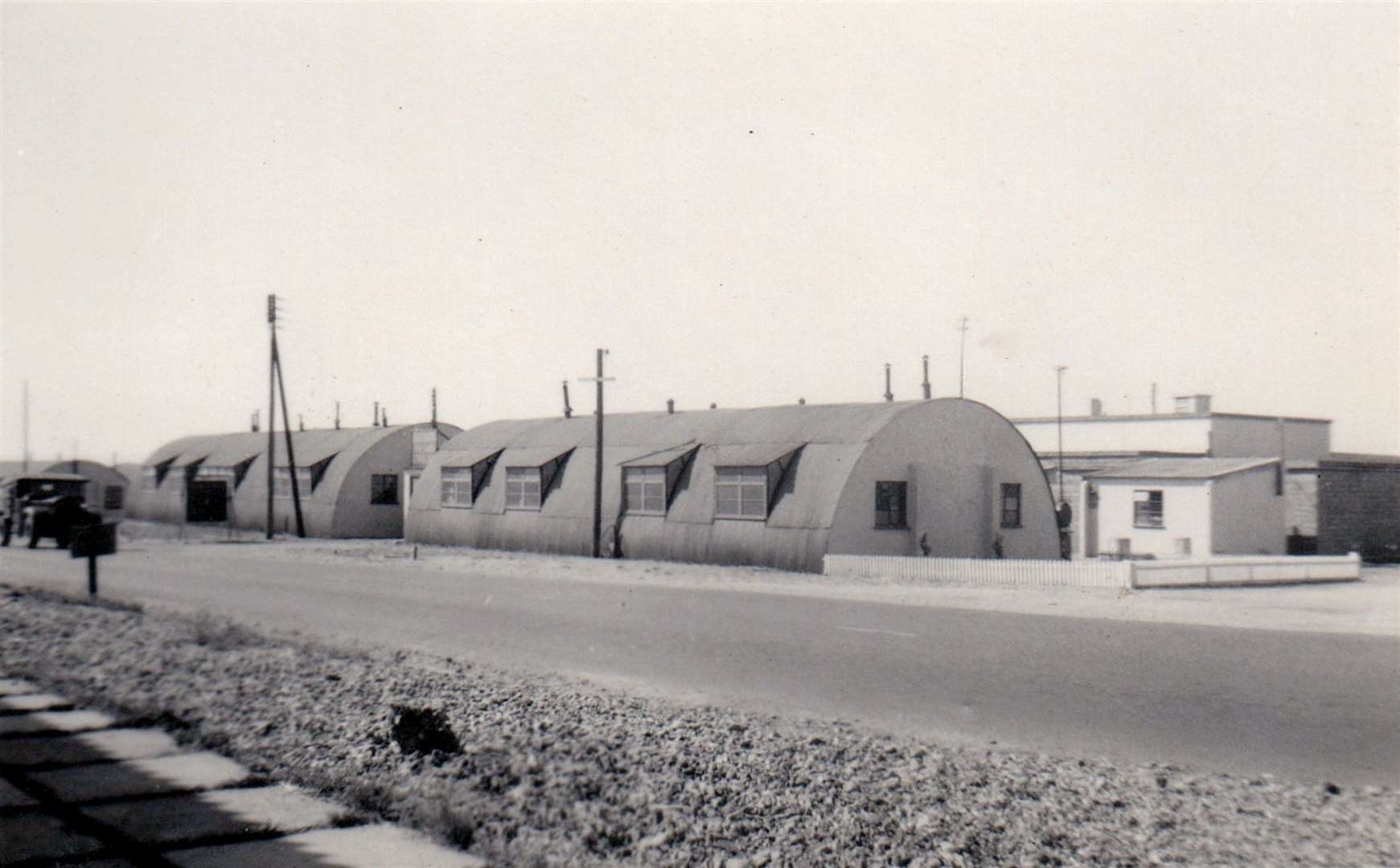 Nissen huts at RAF Greenham Common in June 1952