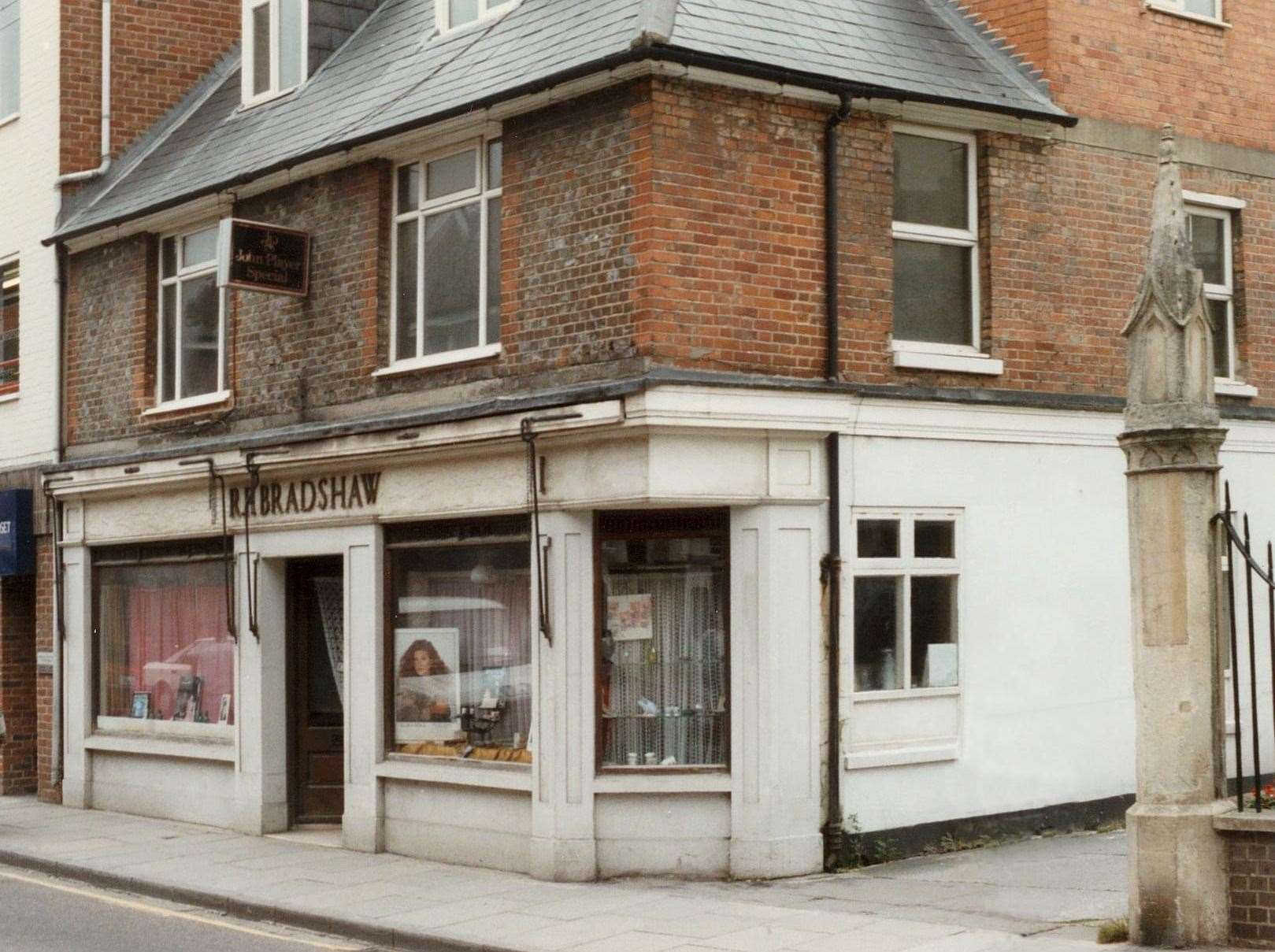 RP Bradshaw Hairdresser in Bartholomew Street, by St Nicolas Church. Credit: Jim Bradshaw