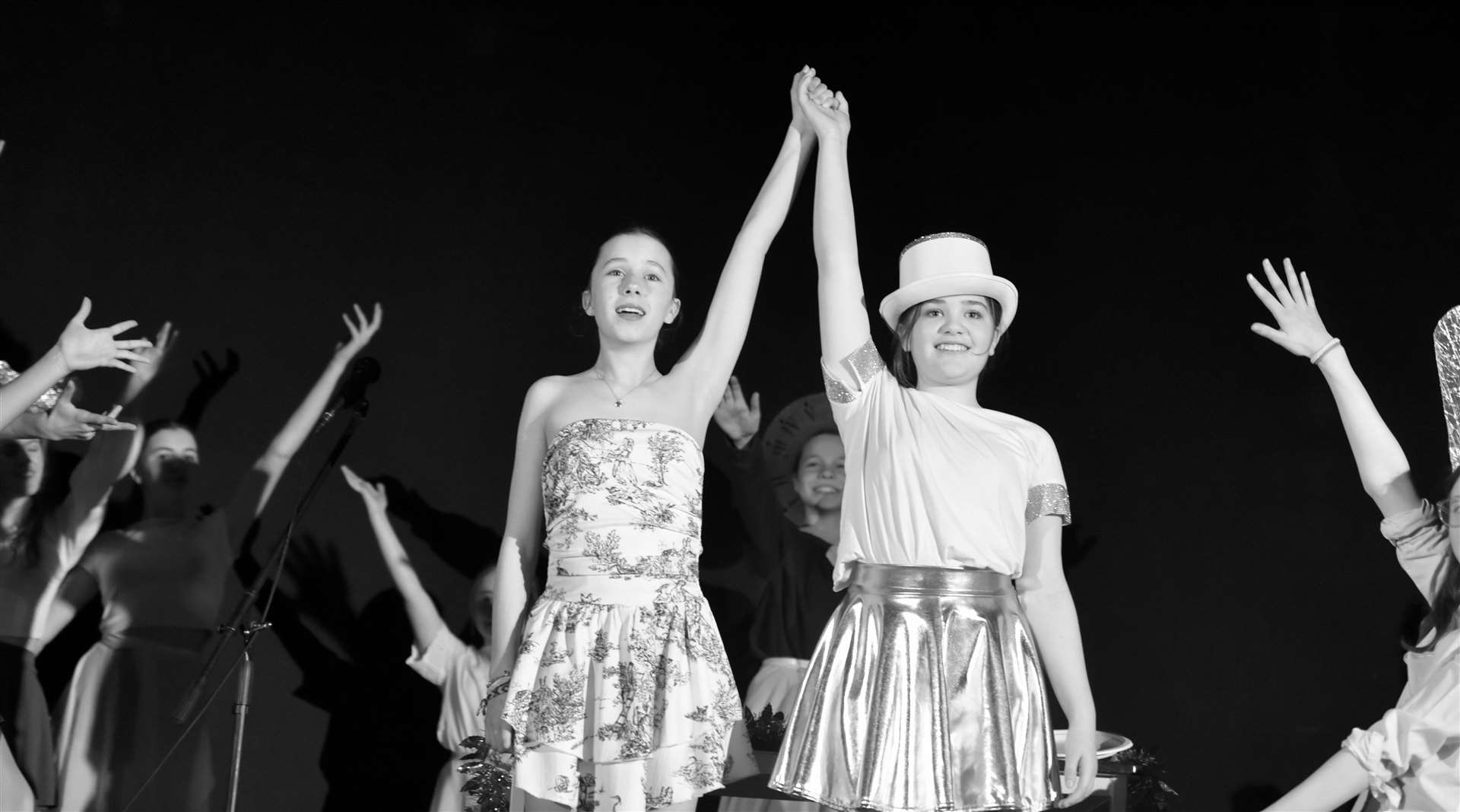 Young performers put on a show