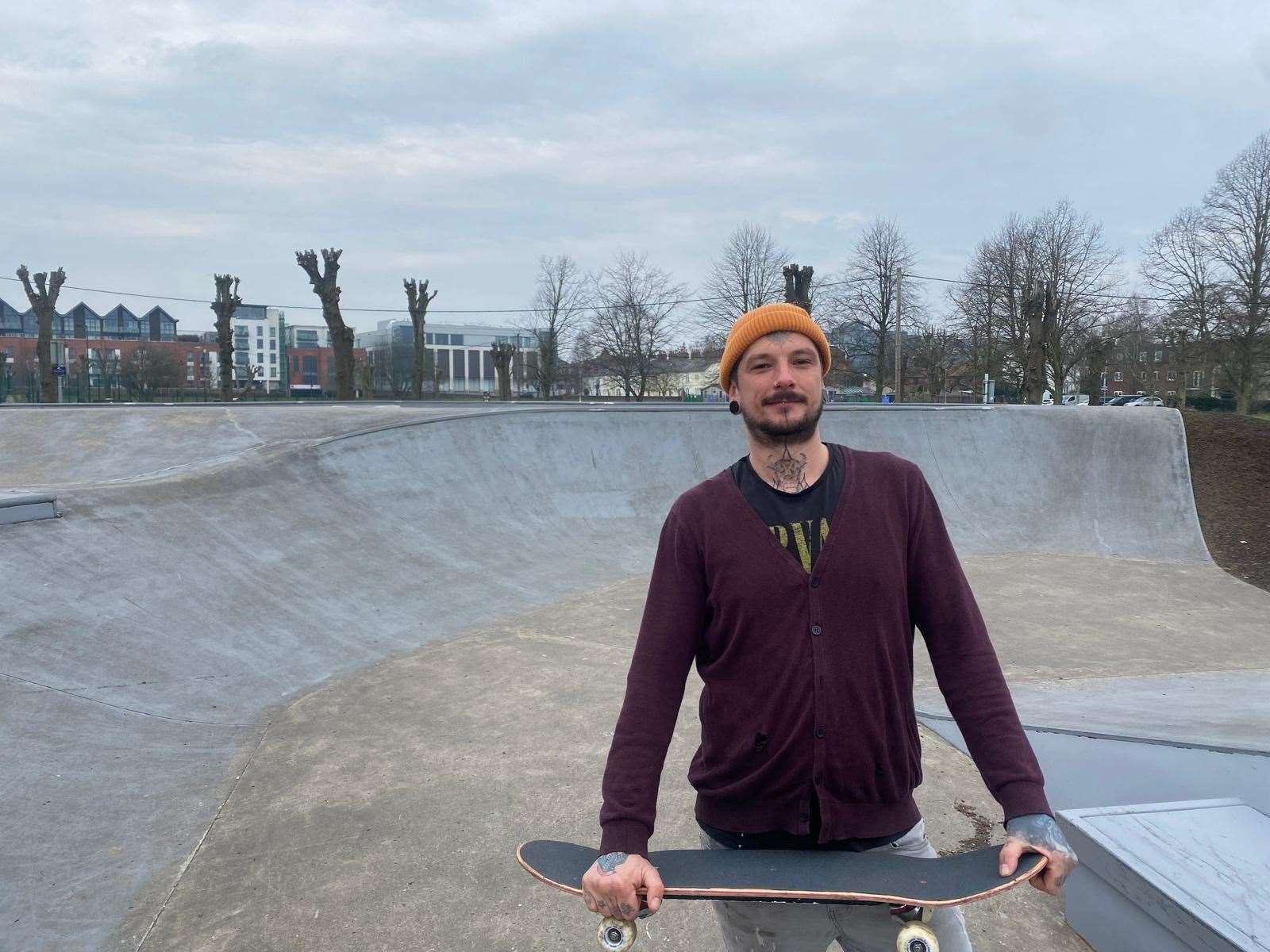 Ashli Young, 35, is a regular user of the skatepark and is happy to see that the town council continues to maintain it