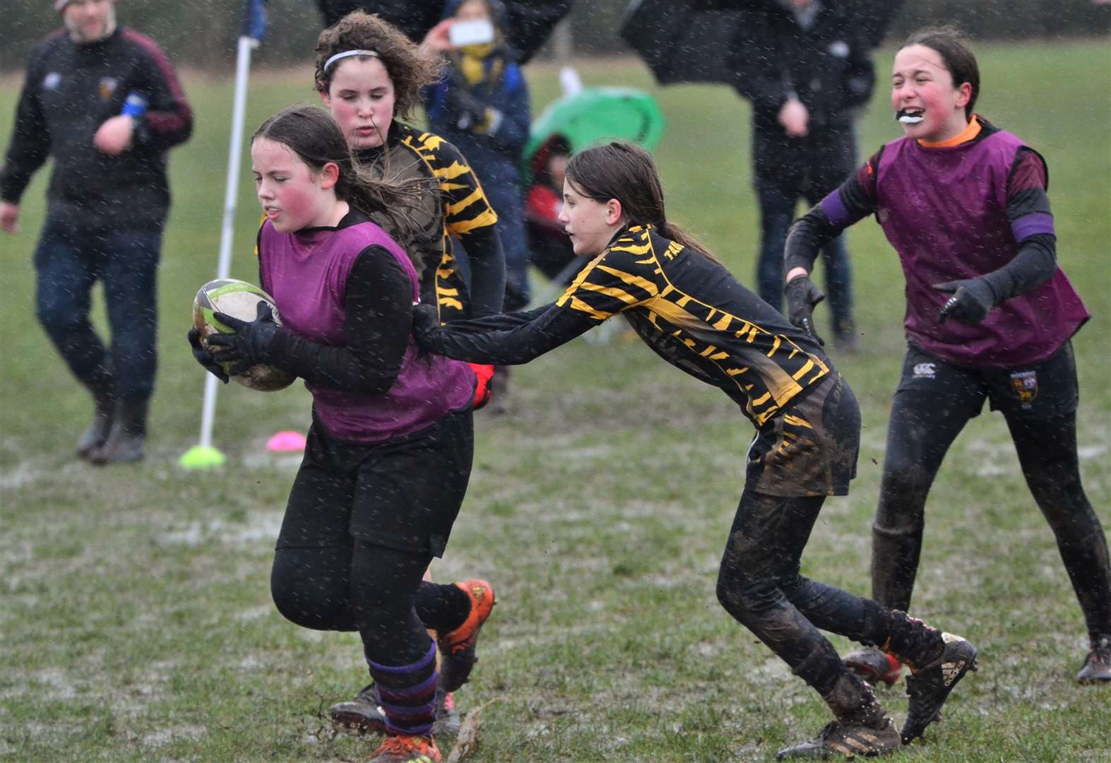 Under 13 girls rugby teams from across Berkshire and Hampshire took part in a Pitch Up and Play event in Newbury