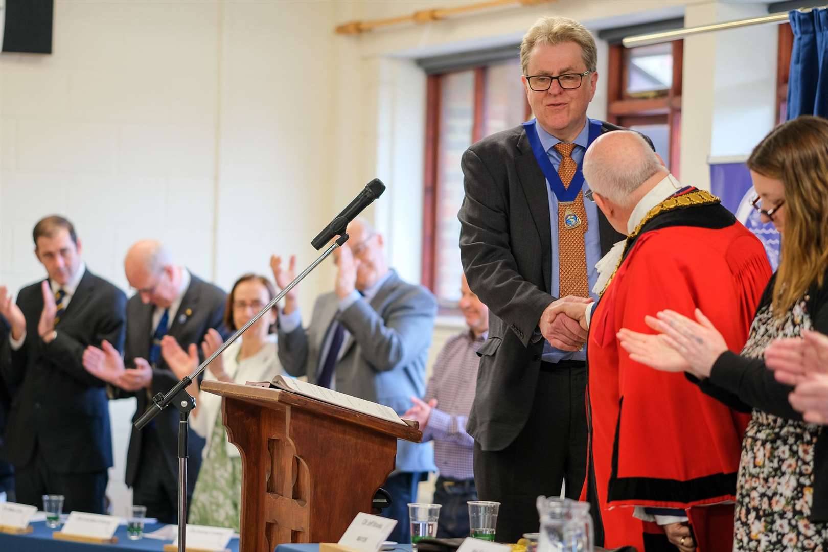 Thatcham councillors welcome their new mayor and deputy mayor