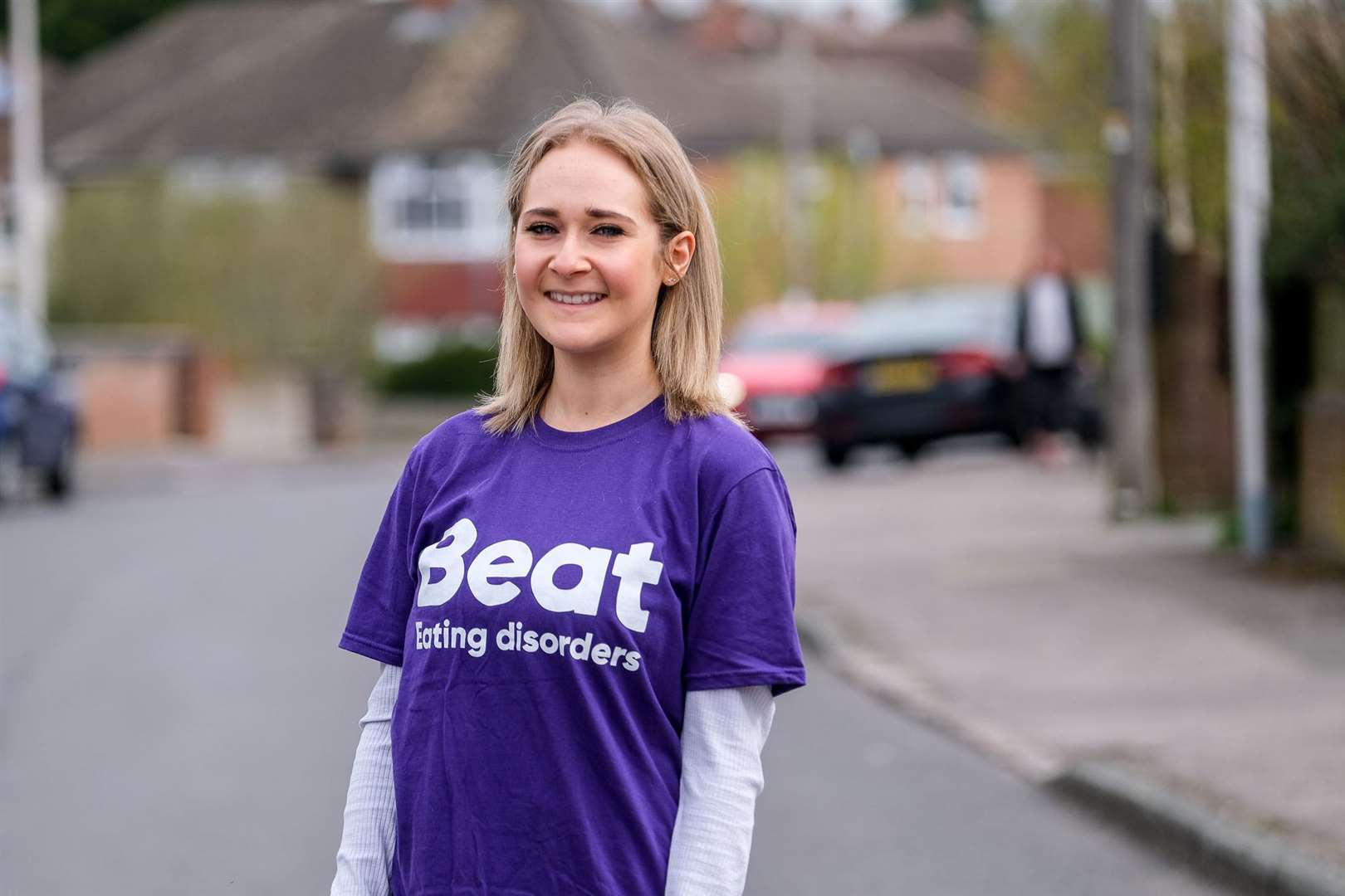 Molly Alder walking in aid of Beat eating disorder charity
