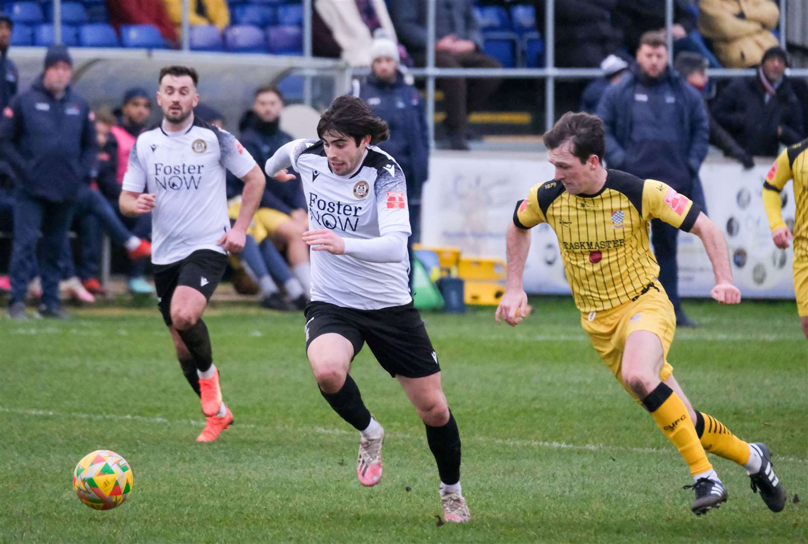 Welsh winger Elis Watts drives forward