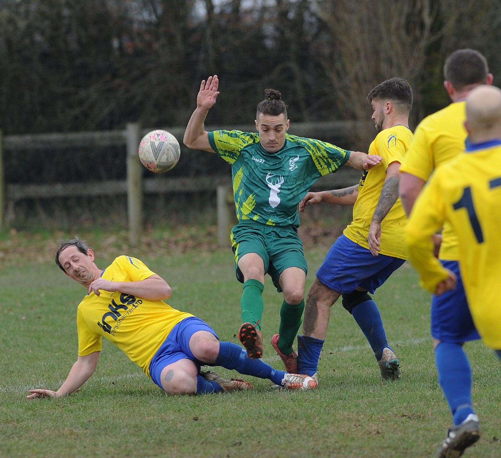 A crunching tackle