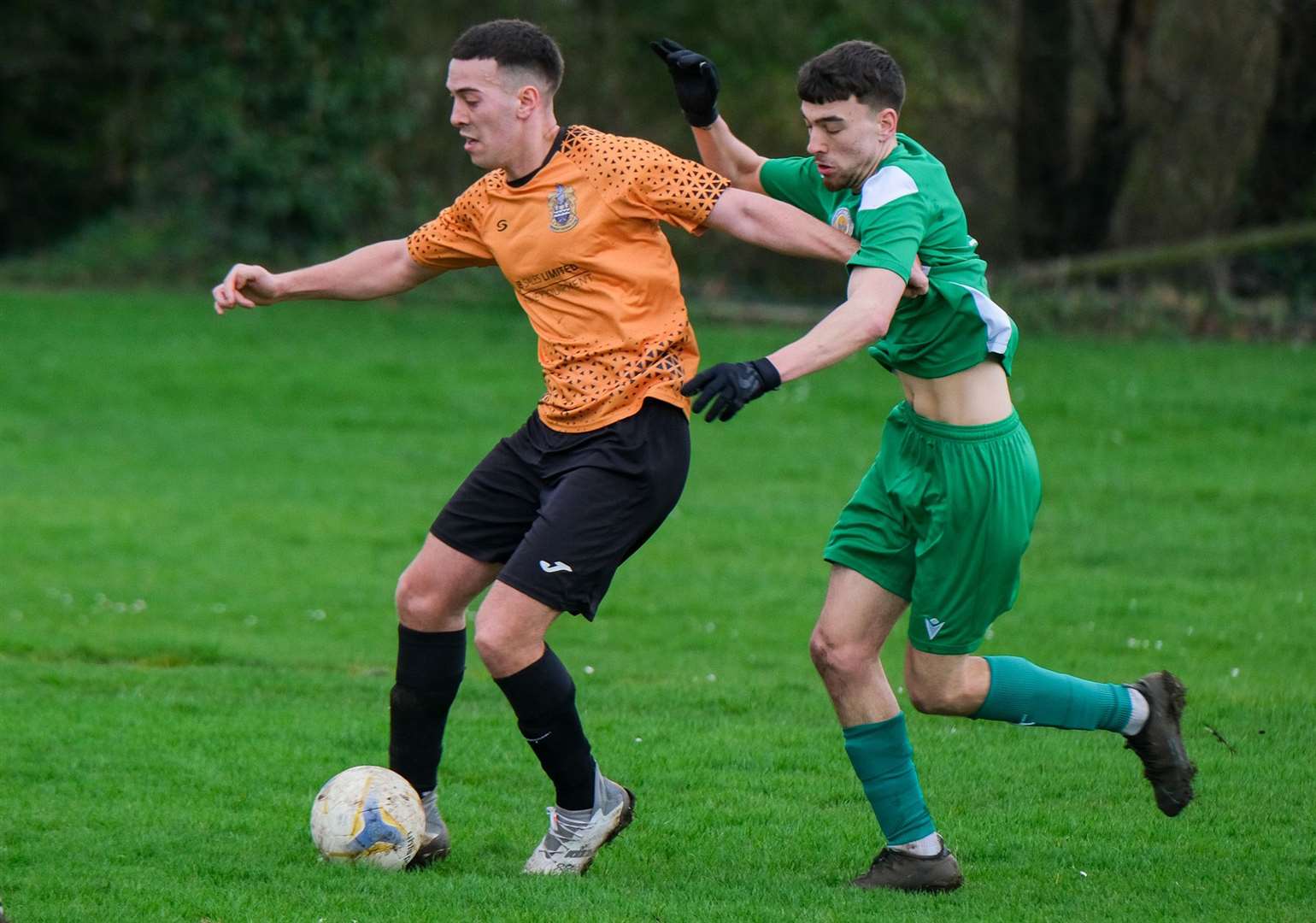The hosts in control against Mortimer. Picture by Phil Cannings