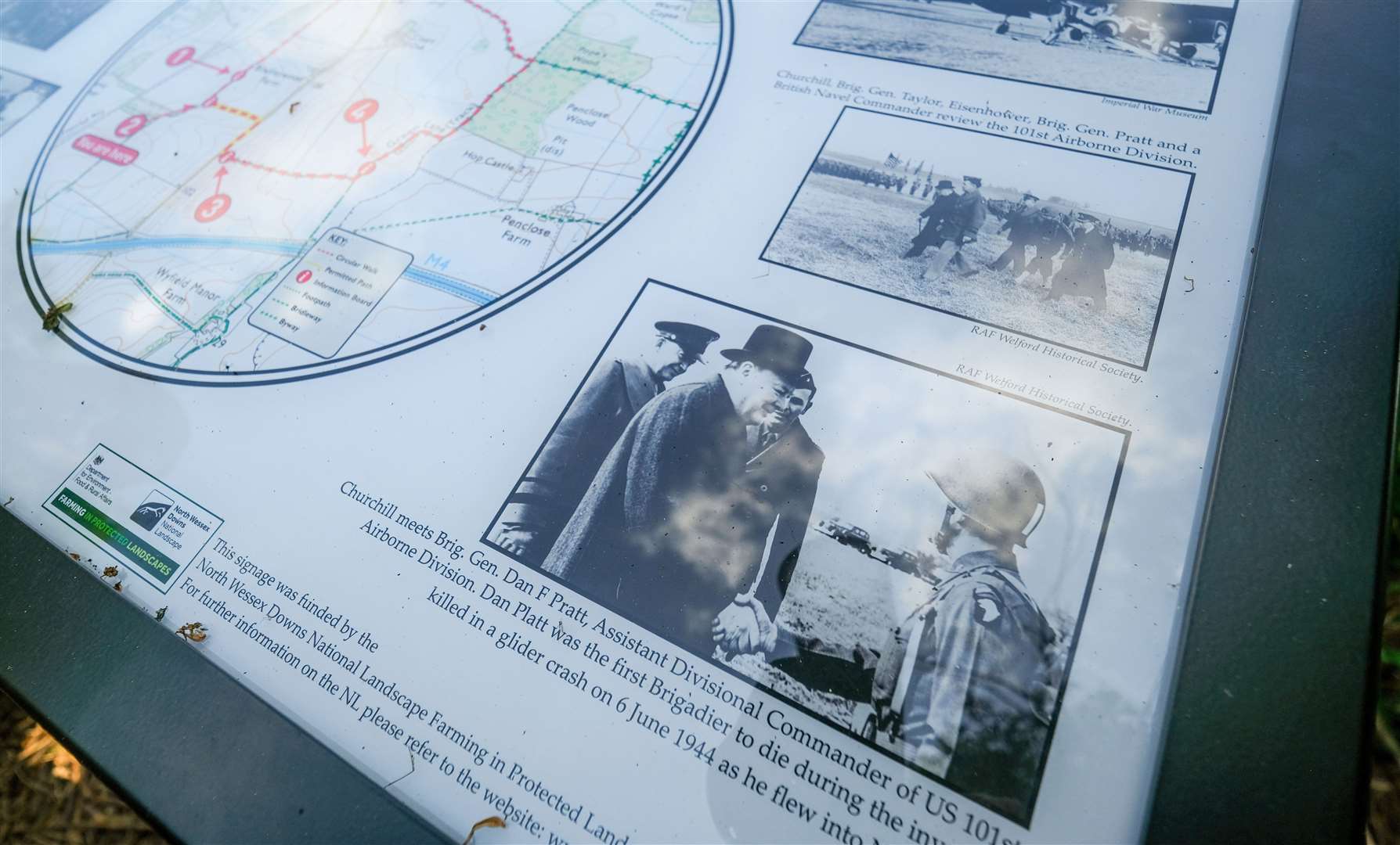 Information panel commemorating 'The Big Drop'