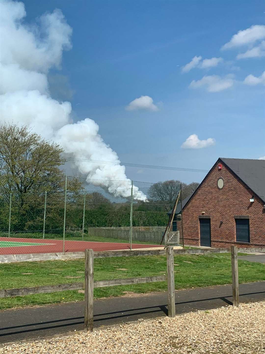 A West Berkshire resident managed to capture photographs of what she had just witnessed