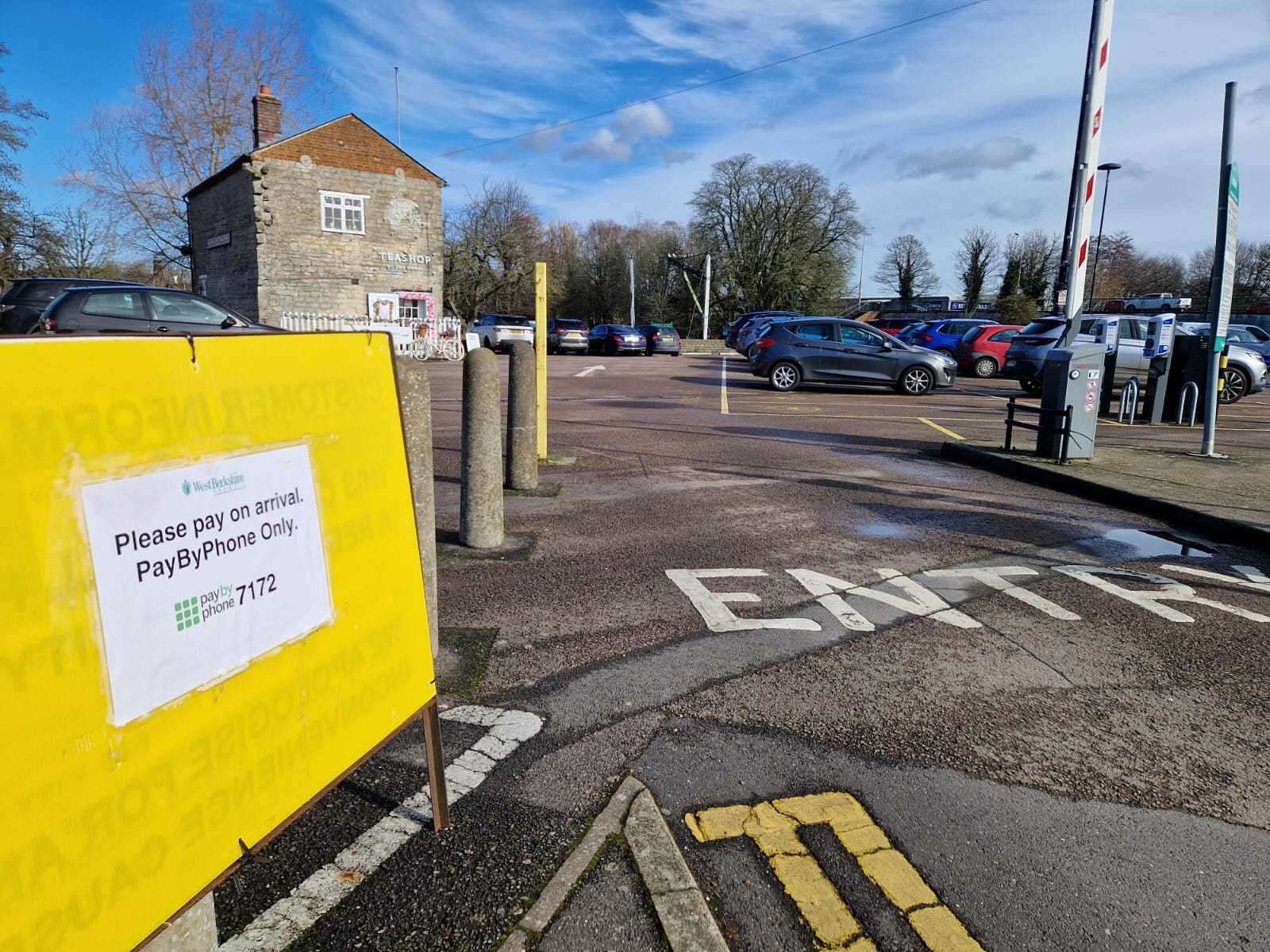 The car park at The Wharf