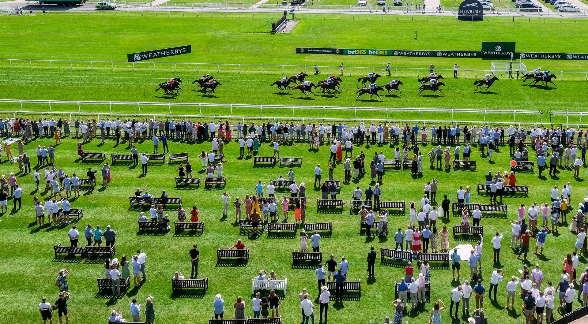 The crowds at Newbury
