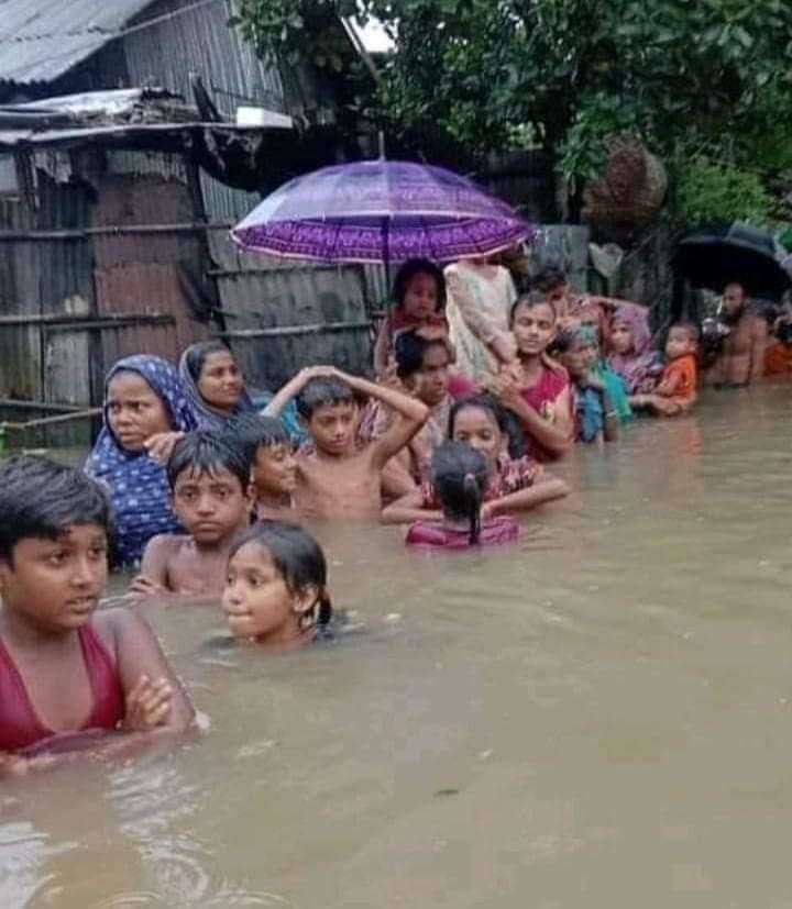 The flooding in Bangladesh. Picture: Lucky Nizami