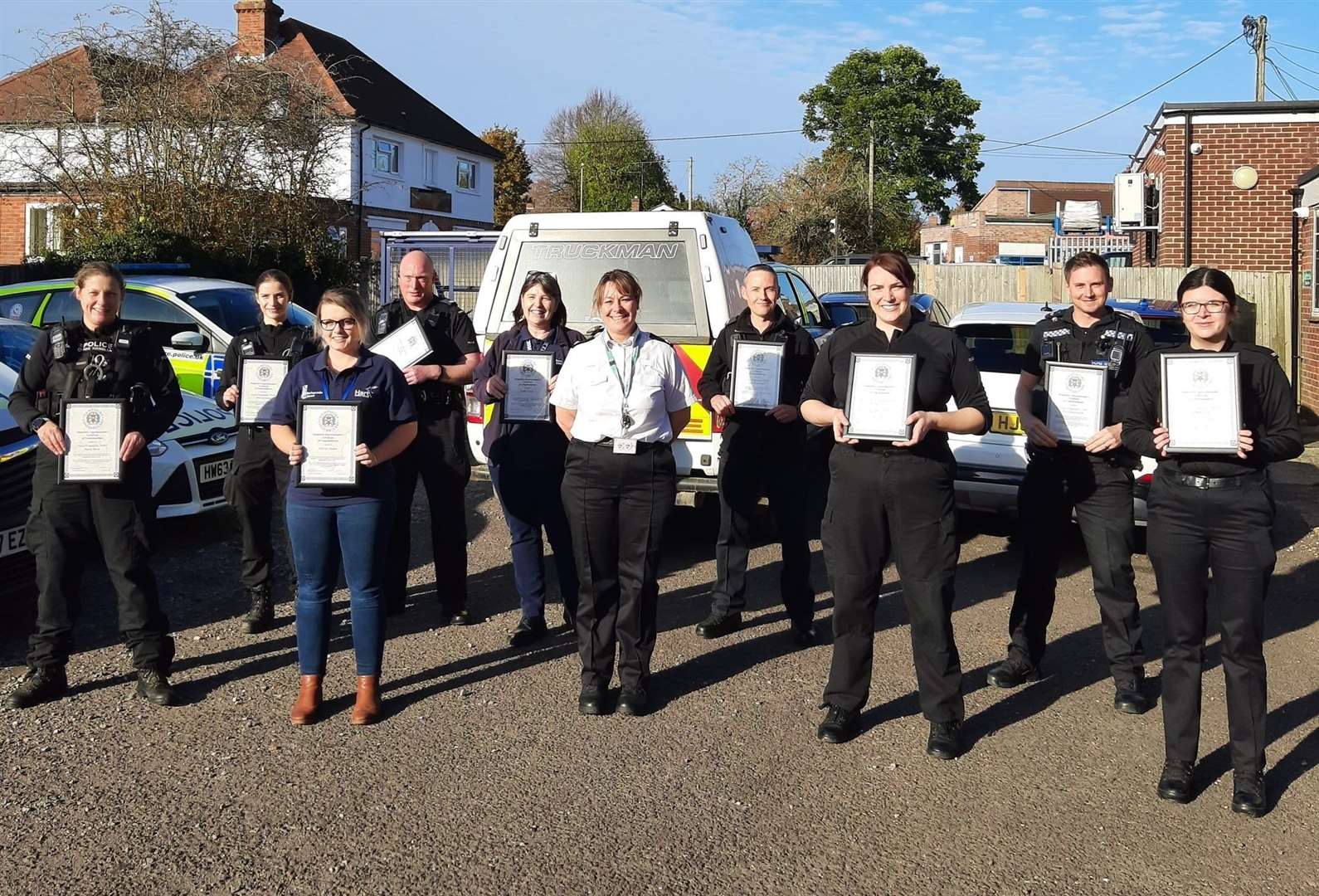 The officers have been congratulated for their work. (Pic: Basingstoke Cops.) (53175344)