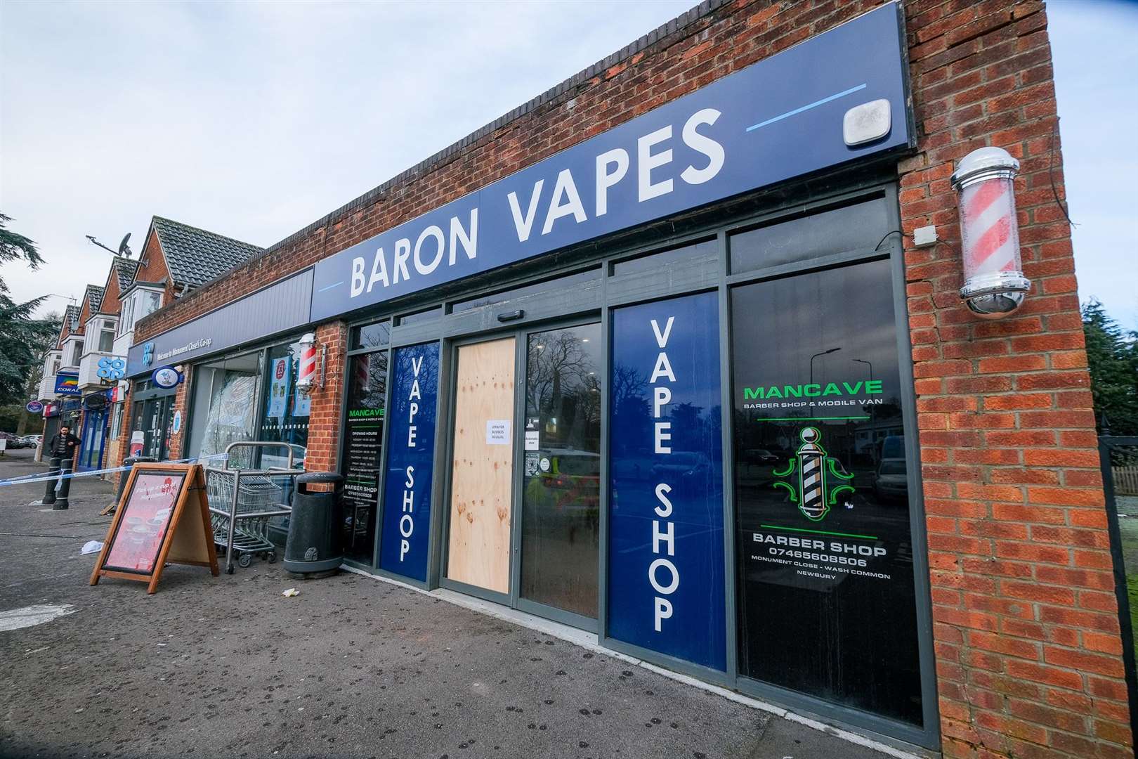 Baton Vapes was also targeted by raiders. (61896224)