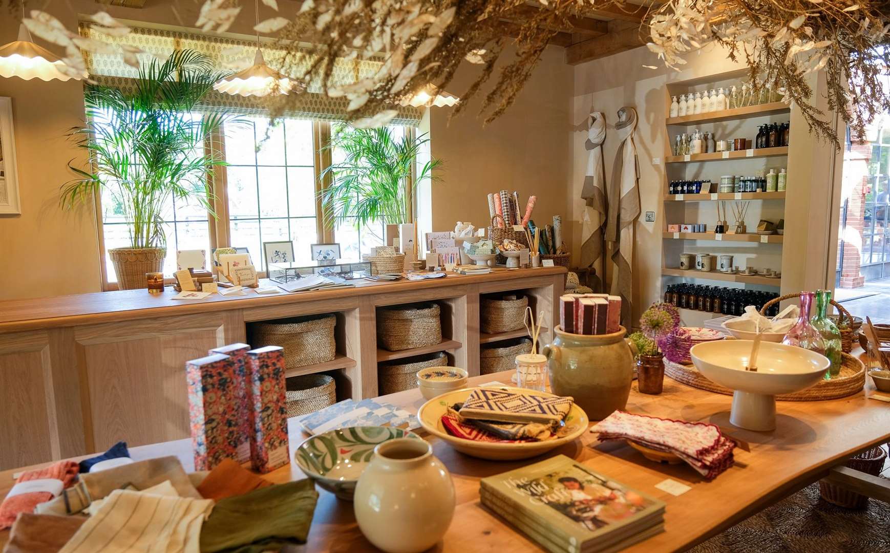 The gift shop contains a wide variety of different artisanal products