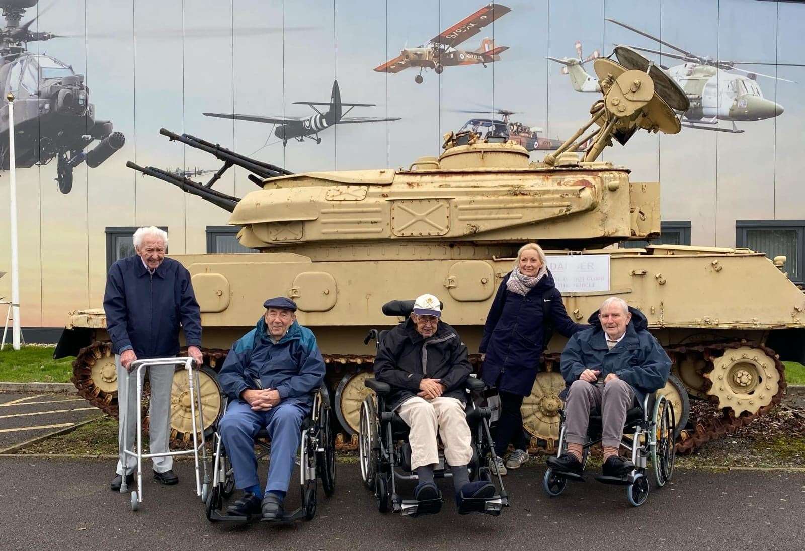 Newbury Grove residents spending time at the Army Flying Museum