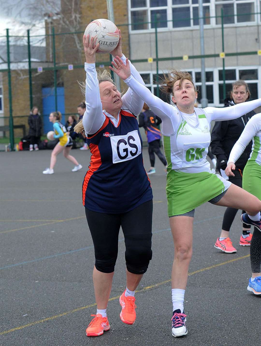 Action from the Newbury Netball League