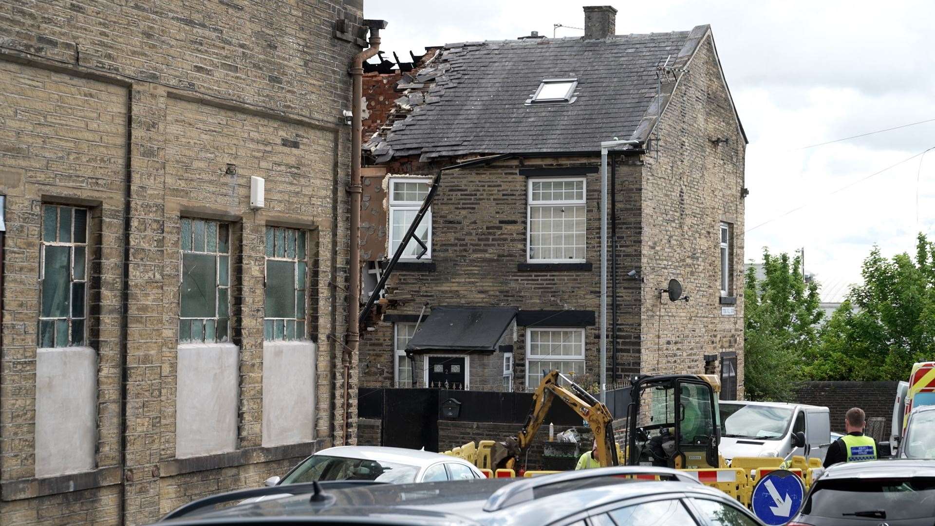 The scene in Spring Hall Grove, Halifax (Richard McCarthy/PA)