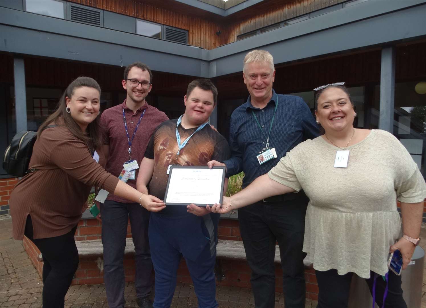 An award was presented to West Berkshire Council Shared Lives in recognition of their outstanding contribution to the programme over the past year