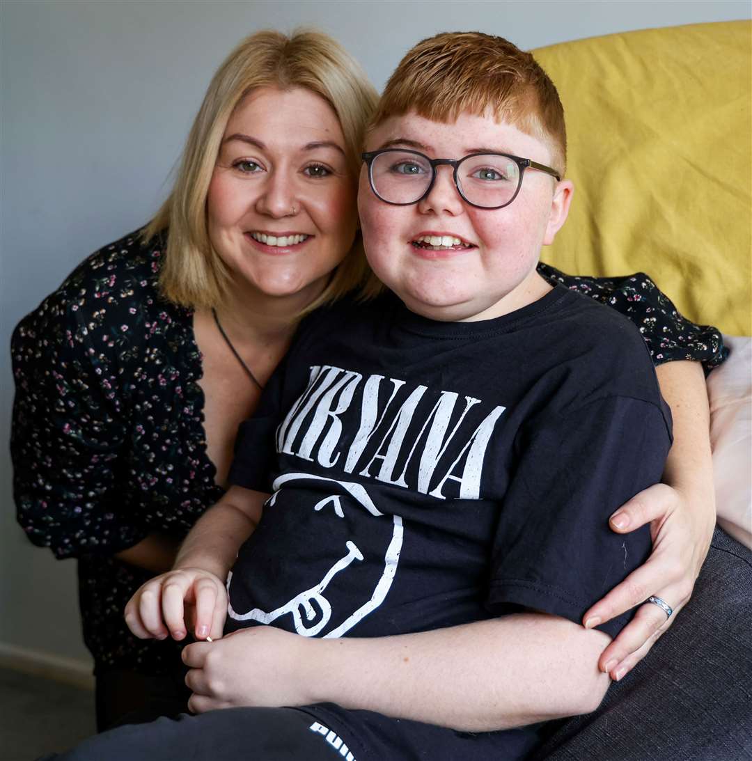 Owen's Duchenne Journey - Owen Murray with mum Amy