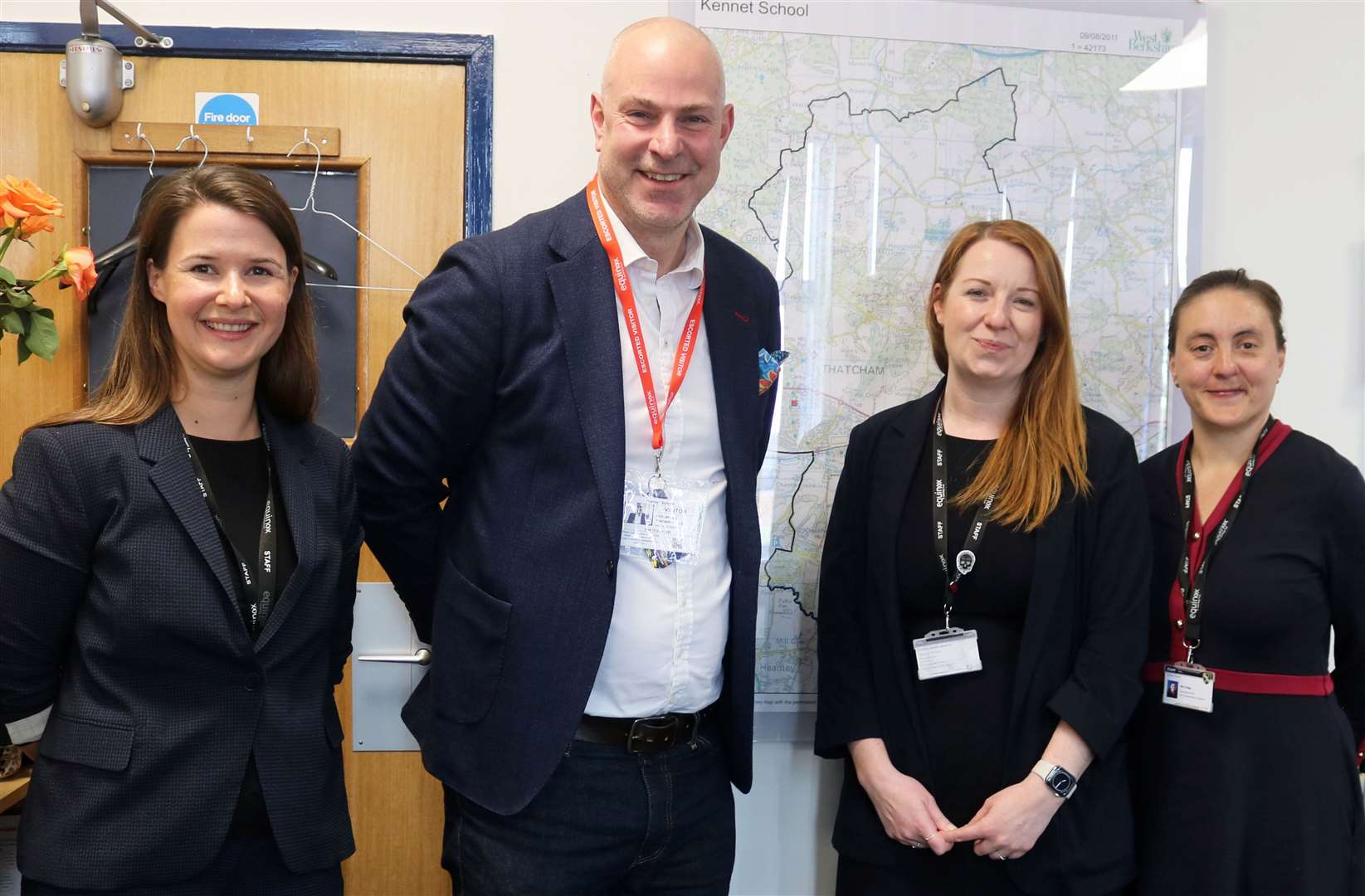 Deputy Headteacher Laura Mathews, Founder of Teacher Toolkit Ross McGill, Assistant Head Samantha Martin and Headteacher Grace Rigg