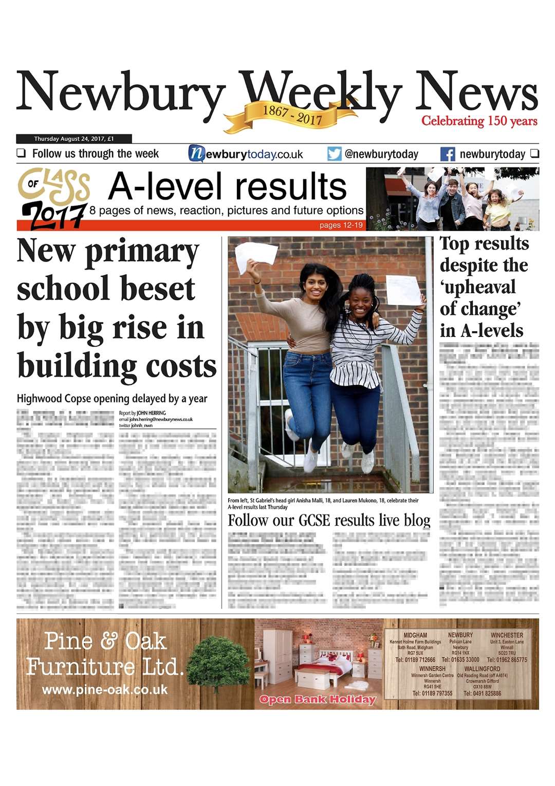 In this week's Newbury Weekly News......
