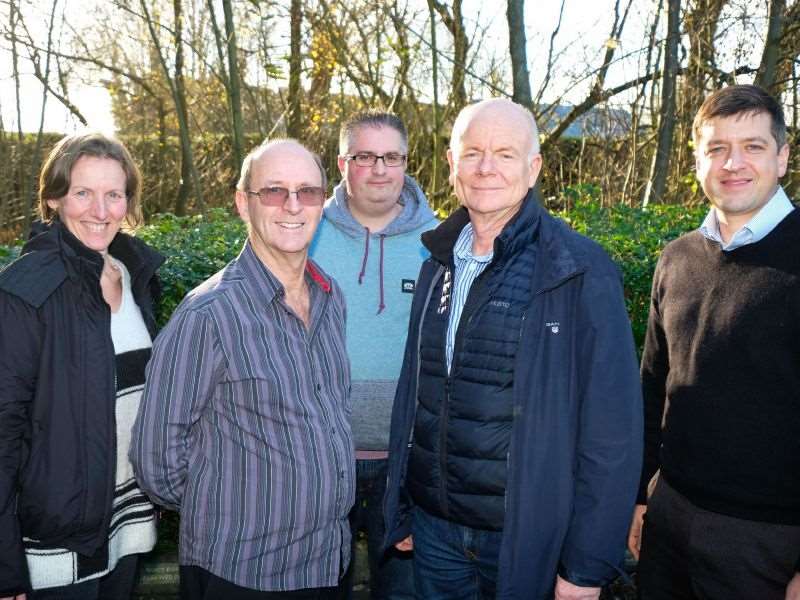(L to R) Nicky Varley, Stewart Highnett, Toby Bartlett, Philip King and John Rowley