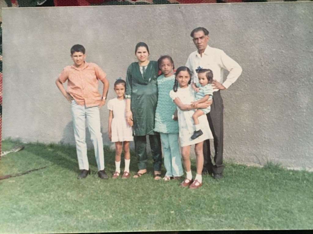 Bharti and her family in Uganda