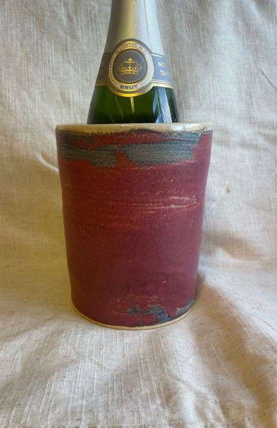 Charlotte Manser Dark Pink Wine Cooler