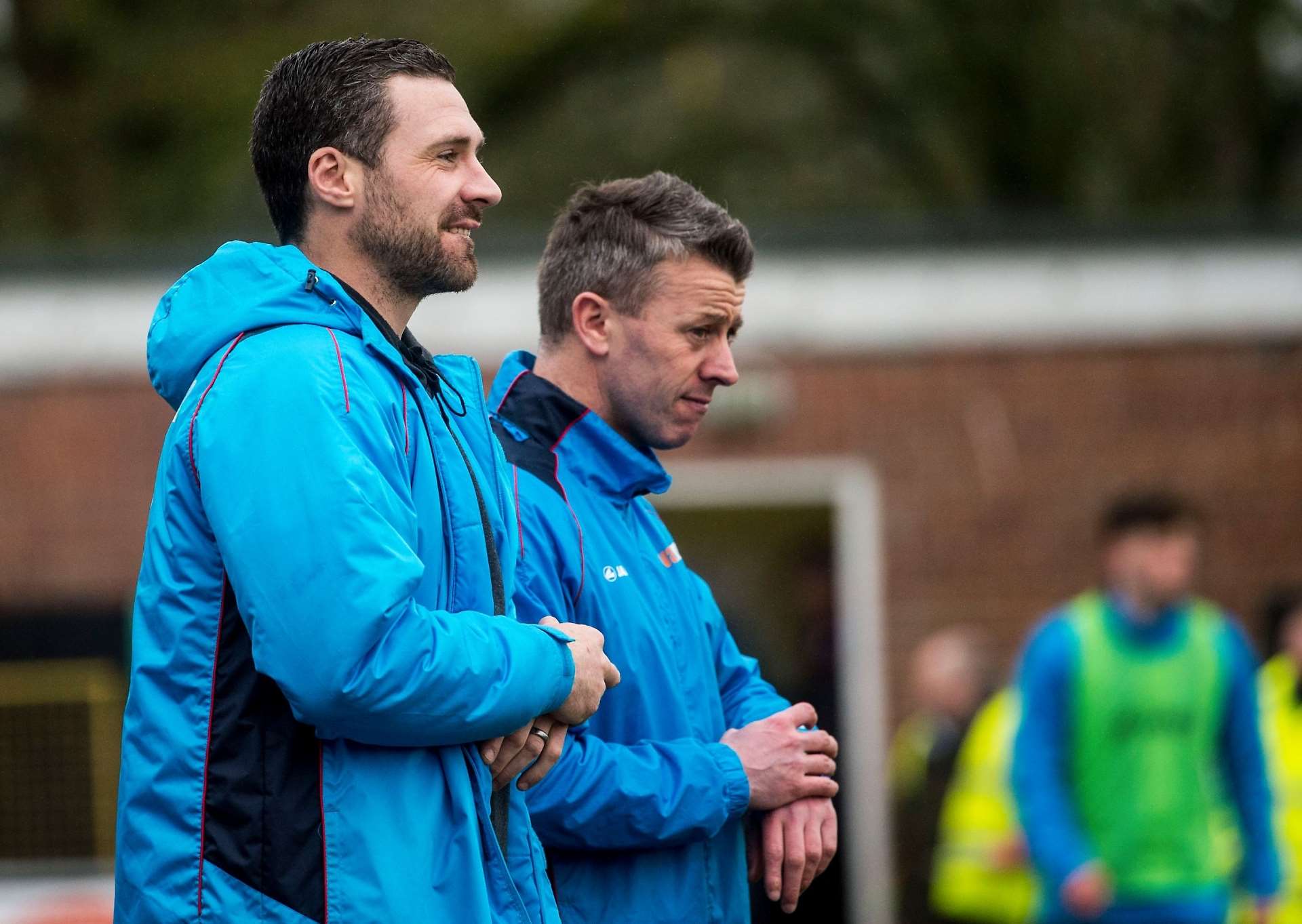 Hungerford Town manager Ian Herring and coach Jeremy Newton
