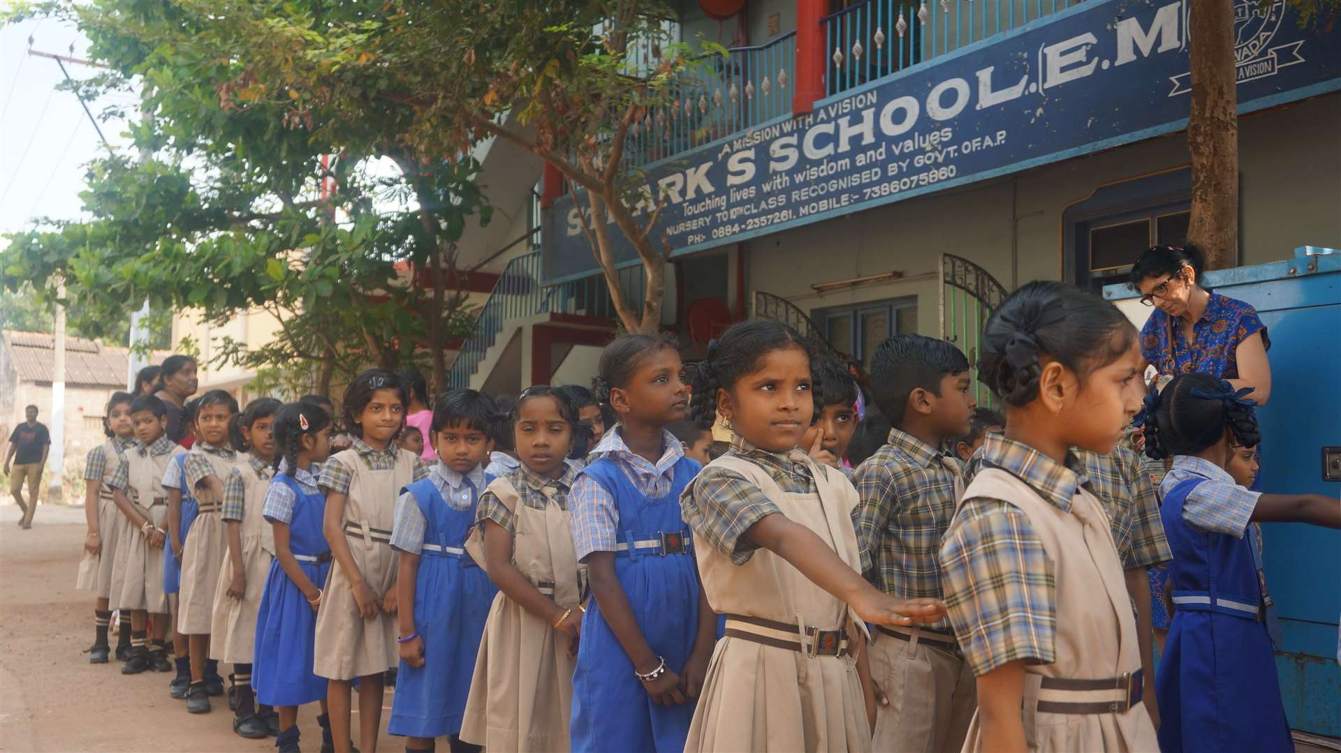 Children at St Mark's School in India