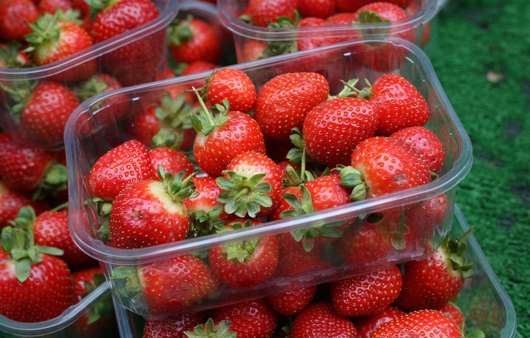 2,400 packs of strawberries have been sold each minute in the last four weeks (Philip Toscano/PA)
