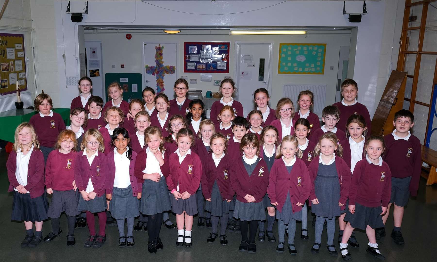 The school choir at St Martin's in East End